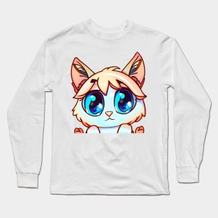 Blue eyes cat Long Sleeve T-Shirt